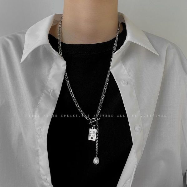 chains square card women necklaces letter necklace woman layered pendant clavicle chain ot buckle silver color korean stainless brincos
chains square card women necklaces letter necklace woman layered pendant clavicle chain ot buckle silver color korean stainless brincos