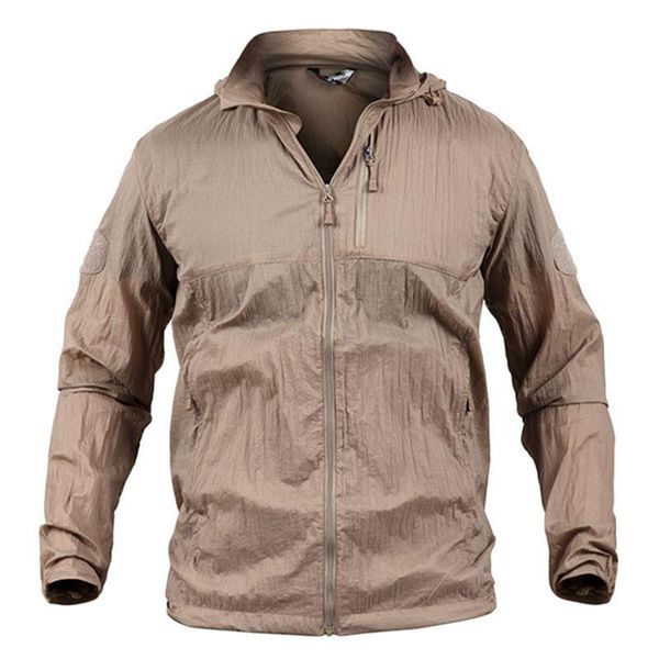 lightweight tactical skin jacket men summer waterproof camouflage army military hooded windbreaker rain coat men's jackets, Black;brown
lightweight tactical skin jacket men summer waterproof camouflage army military hooded windbreaker rain coat men's jackets, Black;brown