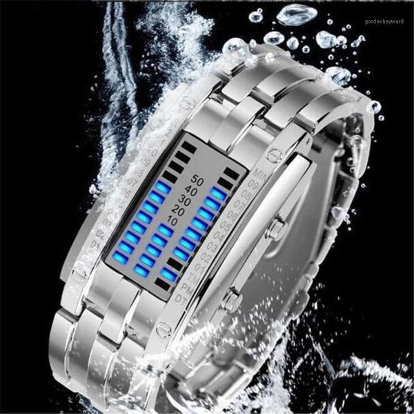 wristwatches 2021 splendid watch men's women future technology binary black stainless steel date digital led bracelet sport watches, Slivery;brown
wristwatches 2021 splendid watch men's women future technology binary black stainless steel date digital led bracelet sport watches, Slivery;brown