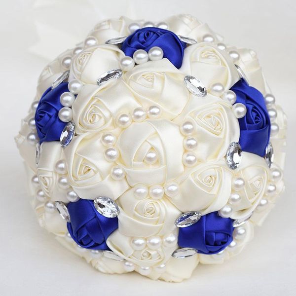wedding flowers bridal bouquets pearls crystal ivory royal blue silk glitter bouquet simple buque noiva gift w234
wedding flowers bridal bouquets pearls crystal ivory royal blue silk glitter bouquet simple buque noiva gift w234