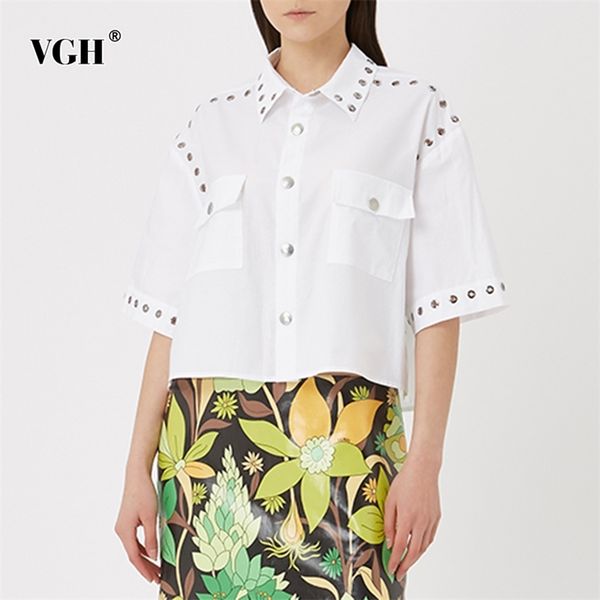 white casual patchwork shirts for women lapel short sleeve hollow out korean straight blouses female summer fashion 210531
white casual patchwork shirts for women lapel short sleeve hollow out korean straight blouses female summer fashion 210531