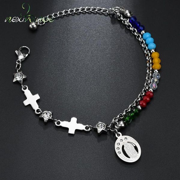 nextvance cz stone star cross beaded bracelet rhinestone virgin mary pendant bracelets for girlfriend gift double layer jewelry link, chain, Black
nextvance cz stone star cross beaded bracelet rhinestone virgin mary pendant bracelets for girlfriend gift double layer jewelry link, chain, Black