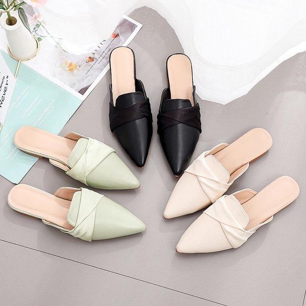 bow slippers women mules shoes solid flat slides female pointed toe home casual black
bow slippers women mules shoes solid flat slides female pointed toe home casual black