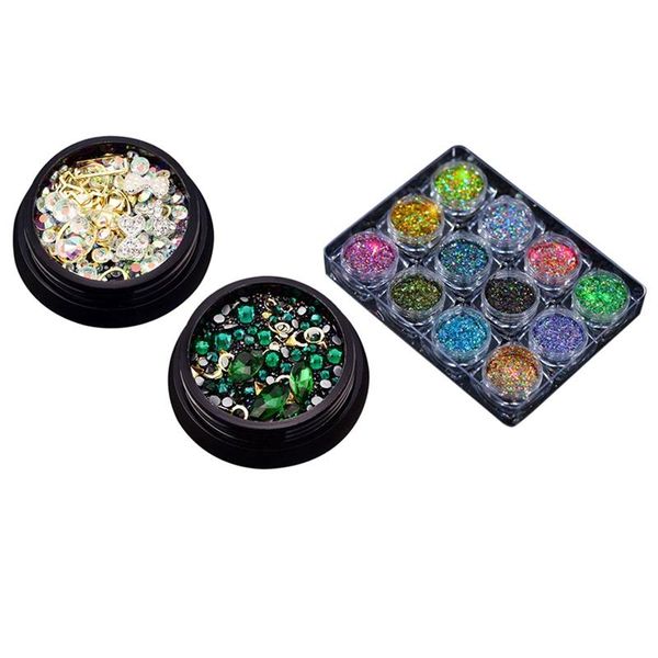 nail glitter 2 box 3d jewelry colorful mixed acrylic tip diamond flat jewel stone & 1 powder pigment set fluorenscence, Silver;gold
nail glitter 2 box 3d jewelry colorful mixed acrylic tip diamond flat jewel stone & 1 powder pigment set fluorenscence, Silver;gold