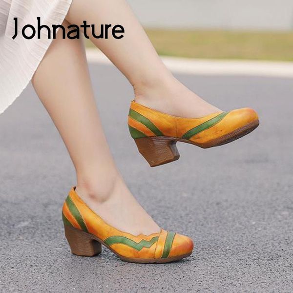 dress shoes johnature pumps women spring 2021 genuine leather retro round toe mixed colors casual shallow handmade ladies, Black
dress shoes johnature pumps women spring 2021 genuine leather retro round toe mixed colors casual shallow handmade ladies, Black