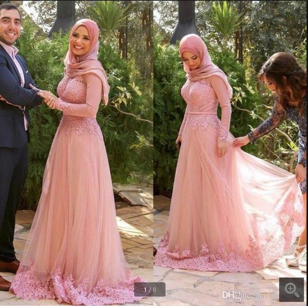 2021 robe de soiree pink lace appliques high neckline vintage prom dress beaded sequins floor length long sleeve modest saudi arabic party g, Black
2021 robe de soiree pink lace appliques high neckline vintage prom dress beaded sequins floor length long sleeve modest saudi arabic party g, Black
