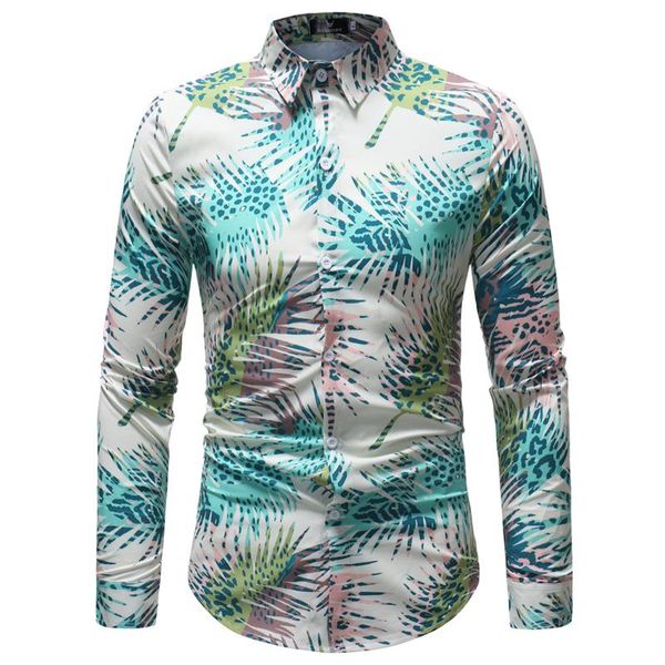 men's casual shirts men hawaiian shirt long sleeve floral print mens dress formal camisa social masculina slim fit, White;black
men's casual shirts men hawaiian shirt long sleeve floral print mens dress formal camisa social masculina slim fit, White;black