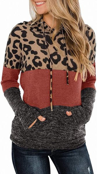 womens leopard print hoodies color block long sleeve sweatshirts drawstring pullover with pocket k6ym#, Black
womens leopard print hoodies color block long sleeve sweatshirts drawstring pullover with pocket k6ym#, Black