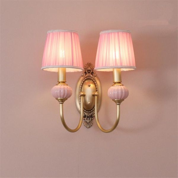 wall lamp american pink fabric lamps princess bedroom bedside children european sconce light living room study corridor fixtures
wall lamp american pink fabric lamps princess bedroom bedside children european sconce light living room study corridor fixtures