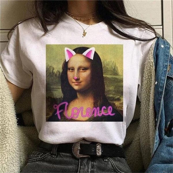 mona lisa aesthetic harajuku graphic womens t shirt girl ullzang retro 90s fashion top, White
mona lisa aesthetic harajuku graphic womens t shirt girl ullzang retro 90s fashion top, White