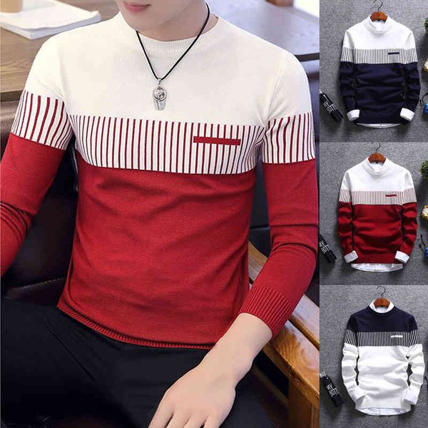 men's fashion patchwork color sweater autumn new knitted jumper korean style long sve pullover coat cold blouse, Black
men's fashion patchwork color sweater autumn new knitted jumper korean style long sve pullover coat cold blouse, Black