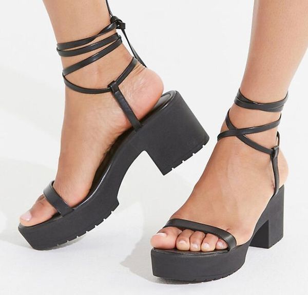 vintage lace-up woman sandals summer open toe thick heels platform shoes cutouts gladiator sandal black orange
vintage lace-up woman sandals summer open toe thick heels platform shoes cutouts gladiator sandal black orange
