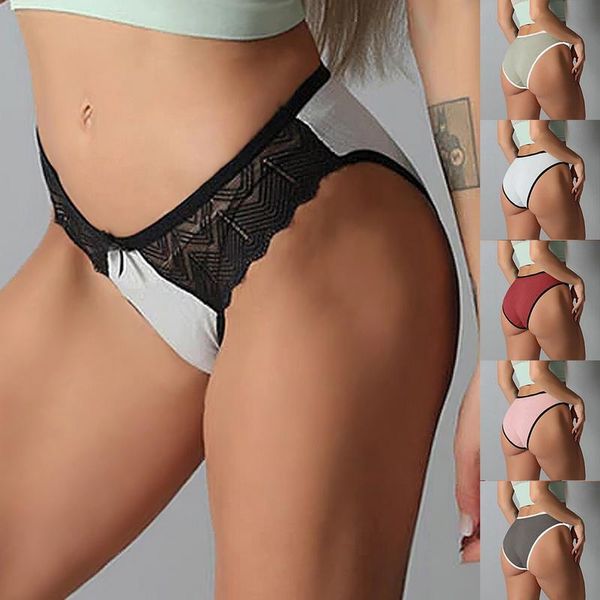 cotton panties female underpants for women lace briefs underwear middle waist pantys lingerie 5 solid color women's, Black;pink
cotton panties female underpants for women lace briefs underwear middle waist pantys lingerie 5 solid color women's, Black;pink