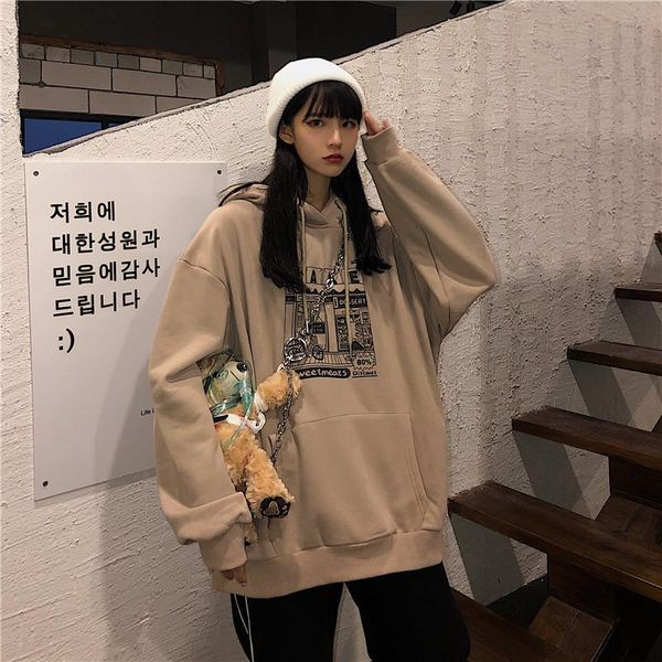women's hoodies & sweatshirts autumn and winter sportswear casual fashion hooded long-sleeved ladies anime pattern, Black
women's hoodies & sweatshirts autumn and winter sportswear casual fashion hooded long-sleeved ladies anime pattern, Black