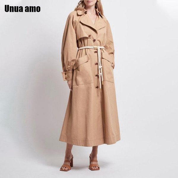 women's trench coats unua amo simple classic x-long coat for women laepl single breasted overcoat female fashion designer tie belt wind, Tan;black
women's trench coats unua amo simple classic x-long coat for women laepl single breasted overcoat female fashion designer tie belt wind, Tan;black