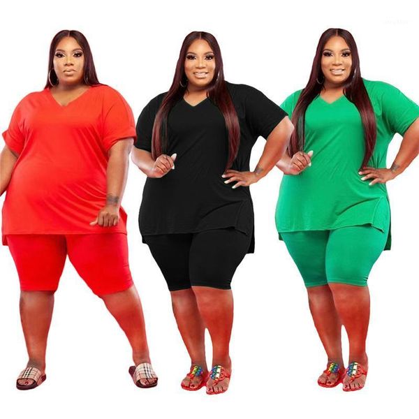 plus size tracksuits women clothing fashion v neck short sleeves fit straight summer tight sport shorts sets wholesale drop, Black
plus size tracksuits women clothing fashion v neck short sleeves fit straight summer tight sport shorts sets wholesale drop, Black