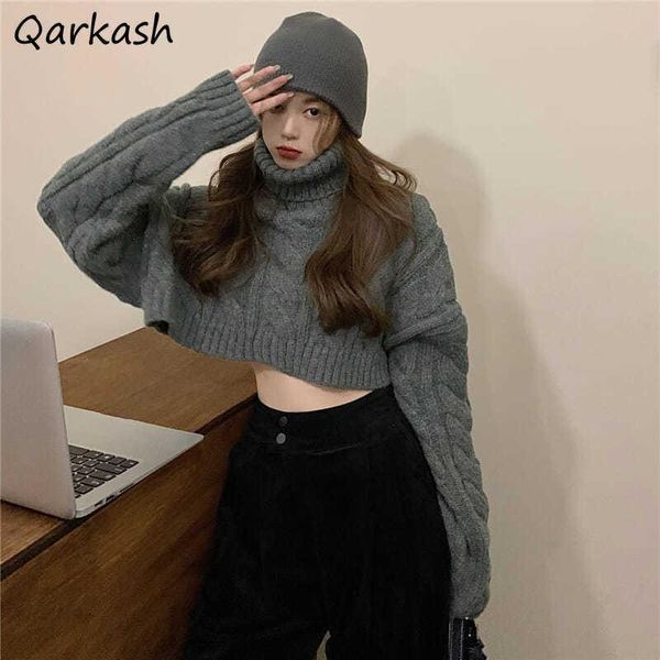 women's sweaters pullovers women turtleneck chic solid lady knitting loose streetwear korean preppy style sweater all-match simple hips, White;black
women's sweaters pullovers women turtleneck chic solid lady knitting loose streetwear korean preppy style sweater all-match simple hips, White;black
