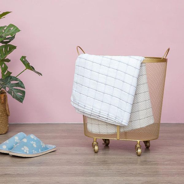 modern golden fashion metal gold color dirty clothes storage handle laundry basket home creative organizer with wheel bags
modern golden fashion metal gold color dirty clothes storage handle laundry basket home creative organizer with wheel bags