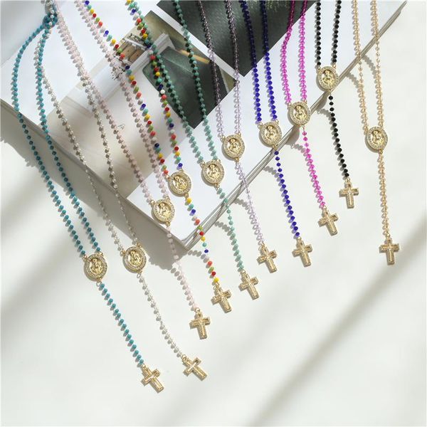 pendant necklaces hecheng,christ cross necklace for women,stainless steel long rosart rainbow stone necklace,virgin mary jewelry wholesale, Silver
pendant necklaces hecheng,christ cross necklace for women,stainless steel long rosart rainbow stone necklace,virgin mary jewelry wholesale, Silver
