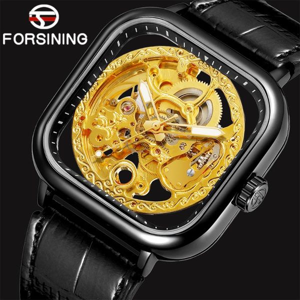 wristwatches forsining fashion gear movement luminous hands gold leather transparent mens automatic mechanical watches, Slivery;brown
wristwatches forsining fashion gear movement luminous hands gold leather transparent mens automatic mechanical watches, Slivery;brown