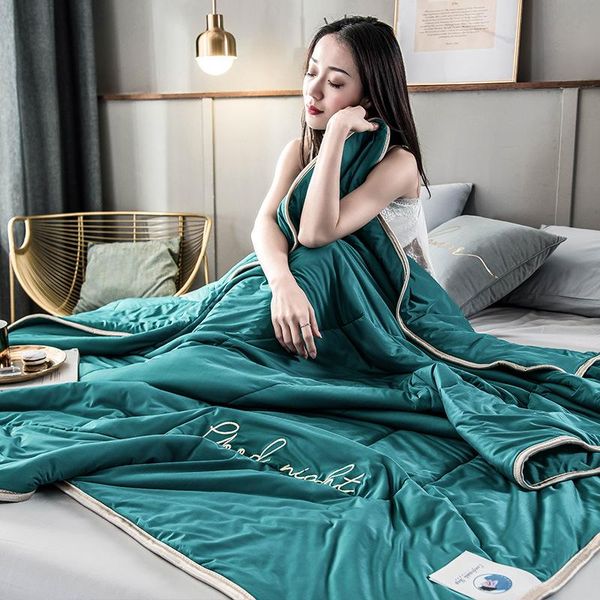 comforters & sets washed summer tencel air condition quilt solid colors embroidery silky comfortable super soft bedding sofa sleeping
comforters & sets washed summer tencel air condition quilt solid colors embroidery silky comfortable super soft bedding sofa sleeping