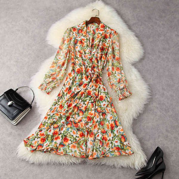 casual dresses european and american women's wear for spring long sleeved v-neck floral print fashionable flounces dress wh22, Black;gray
casual dresses european and american women's wear for spring long sleeved v-neck floral print fashionable flounces dress wh22, Black;gray