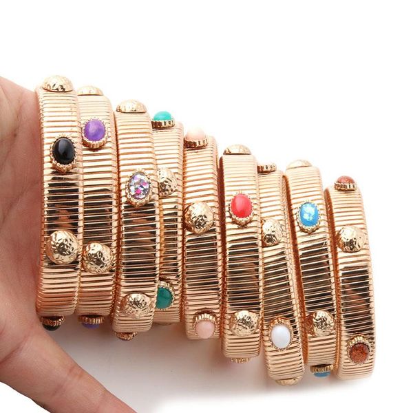 charm bracelets 12mm spring chain bracelet copper natural stone bohemia de madera pulseira wholesale, Golden;silver
charm bracelets 12mm spring chain bracelet copper natural stone bohemia de madera pulseira wholesale, Golden;silver