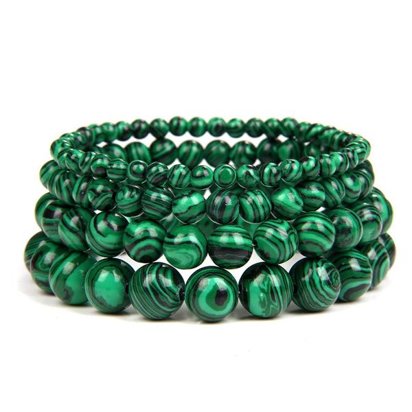 beaded, strands handmade green malachite stone bracelet 4/6/8/10mm beads elastic stretch bracelets for women men energy yoga glamour jewerly, Black
beaded, strands handmade green malachite stone bracelet 4/6/8/10mm beads elastic stretch bracelets for women men energy yoga glamour jewerly, Black