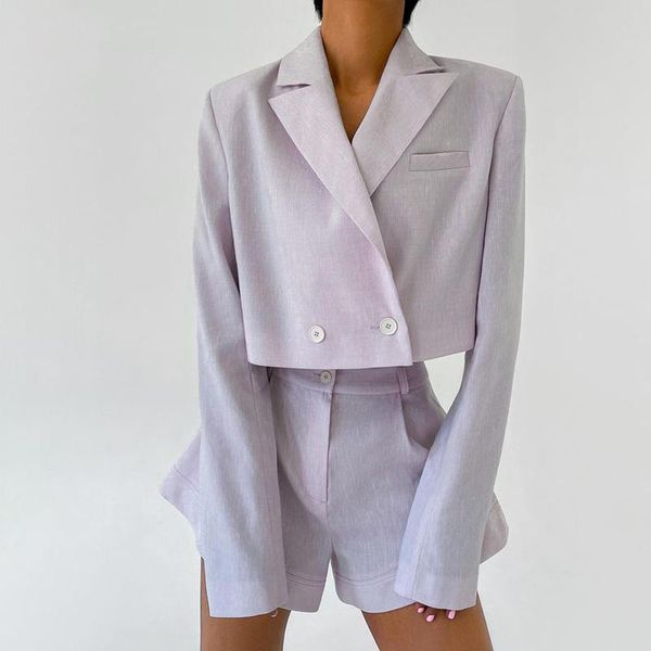 women's tracksuits zoepo casual solid button blazers suits women fashion summer loose suit elegant flare shorts female ladies, Gray
women's tracksuits zoepo casual solid button blazers suits women fashion summer loose suit elegant flare shorts female ladies, Gray