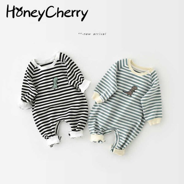 embroidery spring baby striped long-sleeved leotard romper baby clothes 210701, Blue
embroidery spring baby striped long-sleeved leotard romper baby clothes 210701, Blue