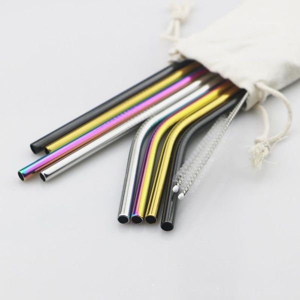 drinking straws metal straw 304 stainless steel colorful reusable bent straight set with cleaner brush bar party accessories
drinking straws metal straw 304 stainless steel colorful reusable bent straight set with cleaner brush bar party accessories