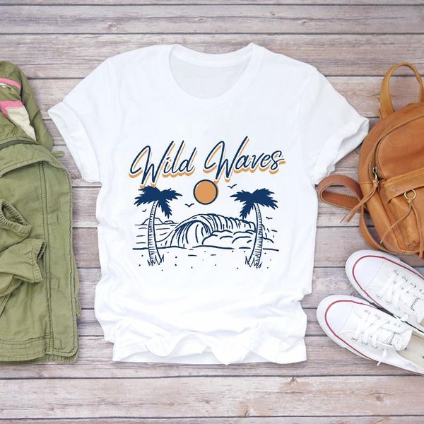 women t-shirts cartoon beach holiday cute printing summer autumn print lady womens graphic t shirt female tee t-shirt women's, White
women t-shirts cartoon beach holiday cute printing summer autumn print lady womens graphic t shirt female tee t-shirt women's, White