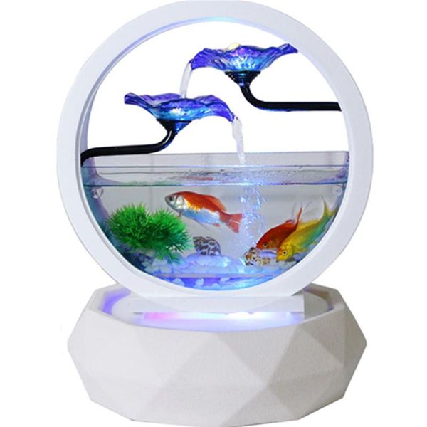 aquariums mini aquarium for office home fish tank circulating water light breeding box european style ceramics
aquariums mini aquarium for office home fish tank circulating water light breeding box european style ceramics