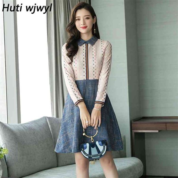 autumn winterr elegant bodycon lace shirt dresses plus size korean women vintage office dress party casual vestido 210528, Black;gray
autumn winterr elegant bodycon lace shirt dresses plus size korean women vintage office dress party casual vestido 210528, Black;gray