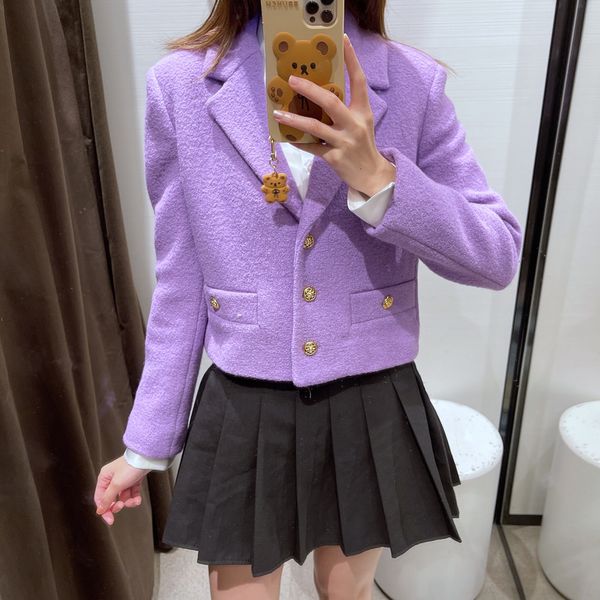 women's suits & blazers project slim fit double breasted purple collar blazer colour women work coats, White;black
women's suits & blazers project slim fit double breasted purple collar blazer colour women work coats, White;black