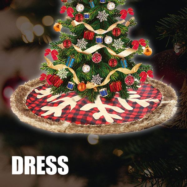 christmas decorations tree skirt 90cm large plaid snowflake with thick plush edge xmas home decor aug889
christmas decorations tree skirt 90cm large plaid snowflake with thick plush edge xmas home decor aug889