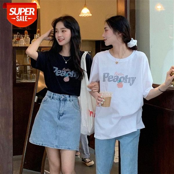 letter printing short-sleeved t-shirt female new korean version loose mid-length casual bottoming shirt tide #ff5p, White
letter printing short-sleeved t-shirt female new korean version loose mid-length casual bottoming shirt tide #ff5p, White