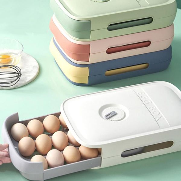 storage bottles & jars double-layer egg box plastic rolling organizer rack refrigerator dedicated fresh-keeping drawer type tray
storage bottles & jars double-layer egg box plastic rolling organizer rack refrigerator dedicated fresh-keeping drawer type tray