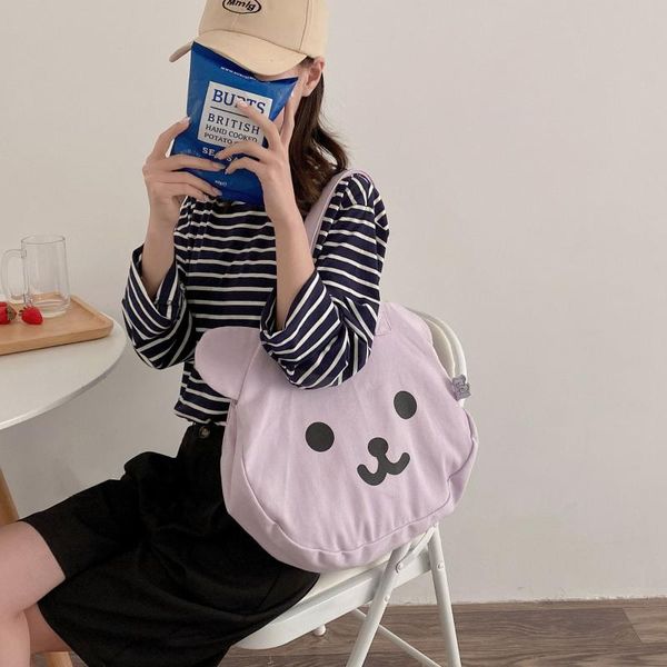 evening bags hylhexyr bear canvas bag female head double sided printing shoulder large capacity cute schoolbag handbag woman totes soft
evening bags hylhexyr bear canvas bag female head double sided printing shoulder large capacity cute schoolbag handbag woman totes soft