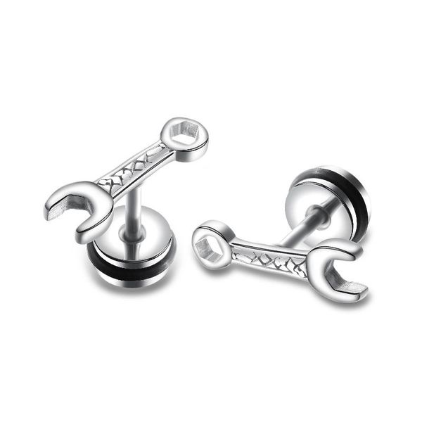 stud cyue men fashion hop stainless titanium steel tool wrench earrings three color punk jewelry, Golden;silver
stud cyue men fashion hop stainless titanium steel tool wrench earrings three color punk jewelry, Golden;silver