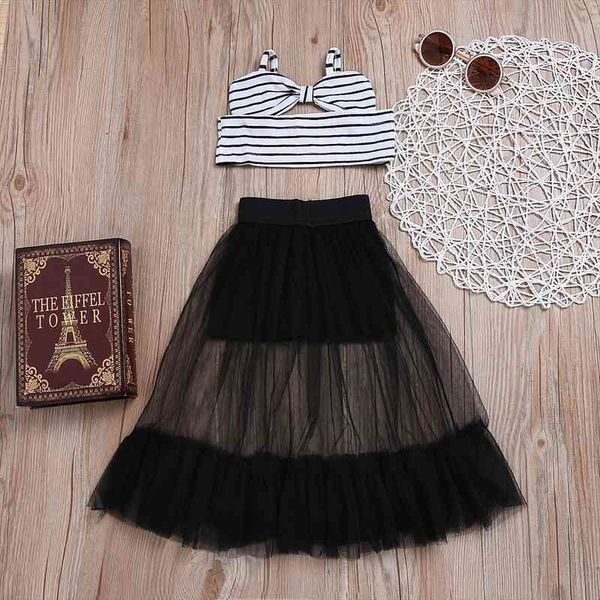 princess kids baby girl outfit set striped off shoulder bow tank shirt black mesh tutu skirt summer clothes, White
princess kids baby girl outfit set striped off shoulder bow tank shirt black mesh tutu skirt summer clothes, White