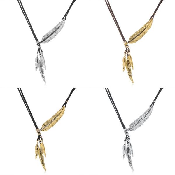 pendant necklaces women bohemian style gold silver plated chain feather necklace men & pendants
pendant necklaces women bohemian style gold silver plated chain feather necklace men & pendants
