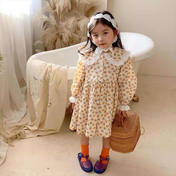 spring floral girls princess girl dresses peter pan collar toddlers kids long sleeve clothes children, Red;yellow
spring floral girls princess girl dresses peter pan collar toddlers kids long sleeve clothes children, Red;yellow