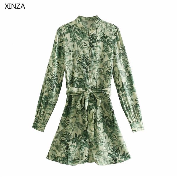 casual dresses women vintage print shirt long sleeve tied belt green summer feminine chic button up slim mini party jzqi, Black;gray
casual dresses women vintage print shirt long sleeve tied belt green summer feminine chic button up slim mini party jzqi, Black;gray