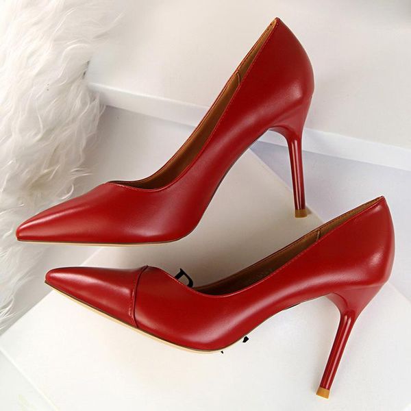 dress shoes 2021 women leather 9cm high heels classic pumps female office gray ladies escarpins wedding bridal stiletto fetish, Black
dress shoes 2021 women leather 9cm high heels classic pumps female office gray ladies escarpins wedding bridal stiletto fetish, Black