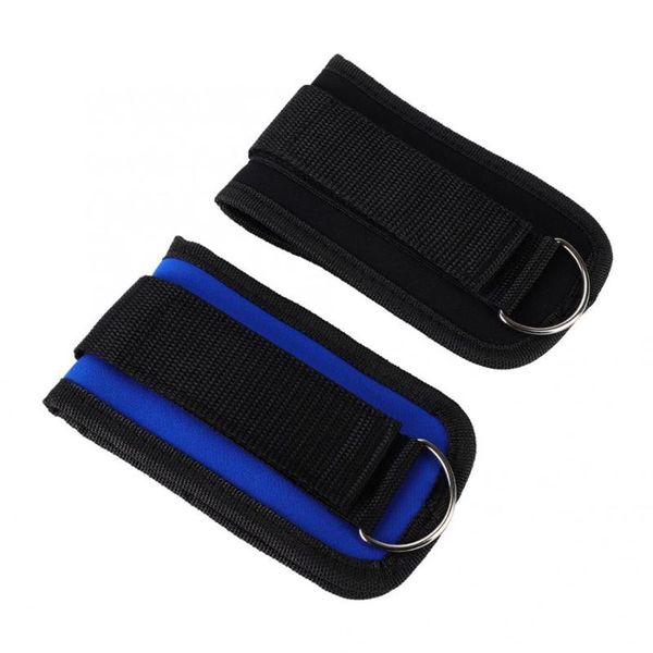 ankle support strap d-ring leg weight lifting gym cable attach training fitness 2pcs elastic bands, Blue;black
ankle support strap d-ring leg weight lifting gym cable attach training fitness 2pcs elastic bands, Blue;black