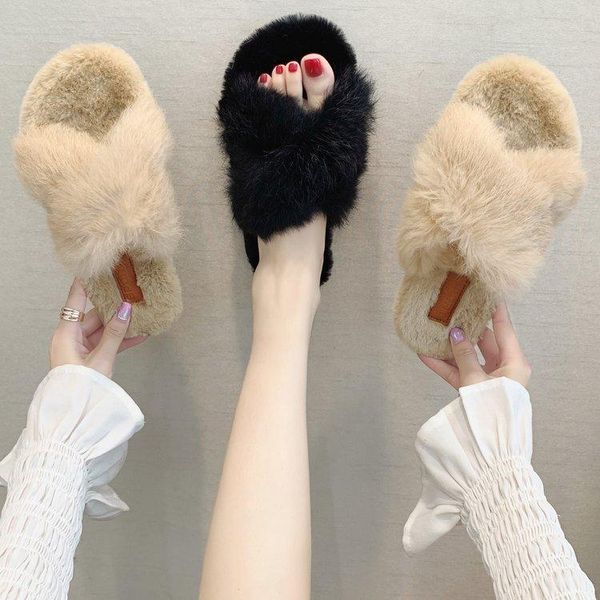 slippers maggie's walker women fashion faux hair kid's candy-colored flat-heeled plush winter and autumn size 35-40, Black
slippers maggie's walker women fashion faux hair kid's candy-colored flat-heeled plush winter and autumn size 35-40, Black