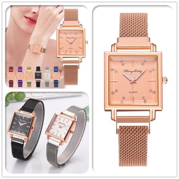 wristwatches orologio donna alloy steel women watches female quartz luxury wristwatch wrist watch rectangular dial lady, Slivery;brown
wristwatches orologio donna alloy steel women watches female quartz luxury wristwatch wrist watch rectangular dial lady, Slivery;brown