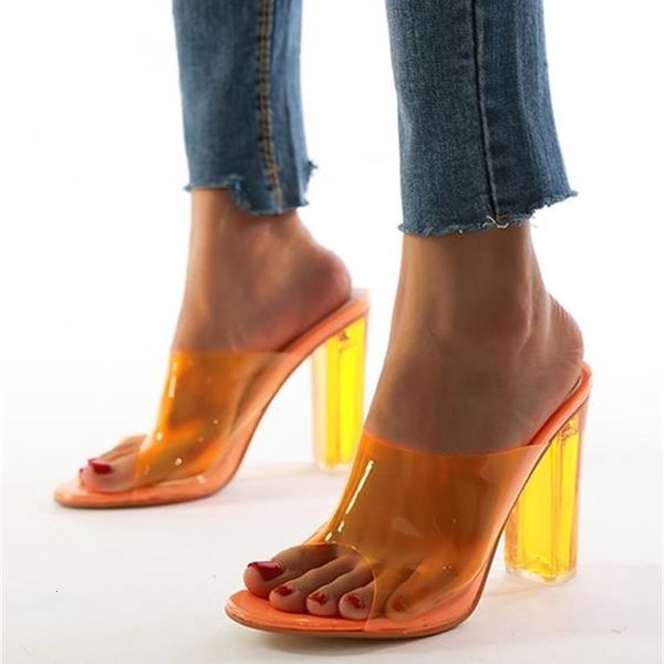 size 35 to 42 orange purple pvc clear heels mules slides women chunky heel slipper designer sandals, Black
size 35 to 42 orange purple pvc clear heels mules slides women chunky heel slipper designer sandals, Black