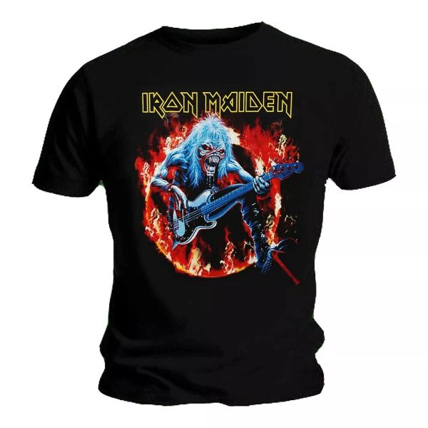 official iron maiden t shirt fear live flames classic rock metal band tee unisex, White;black
official iron maiden t shirt fear live flames classic rock metal band tee unisex, White;black